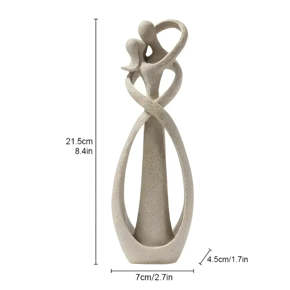 Escultura Abstrata Casal para Decoração de Ambiente Compre agora Ricaly