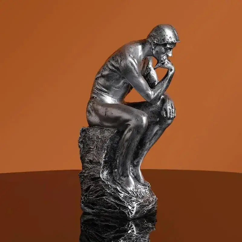 Duas Estátuas The Thinker em Escultura Abstrata Decorativa Compre agora Ricaly