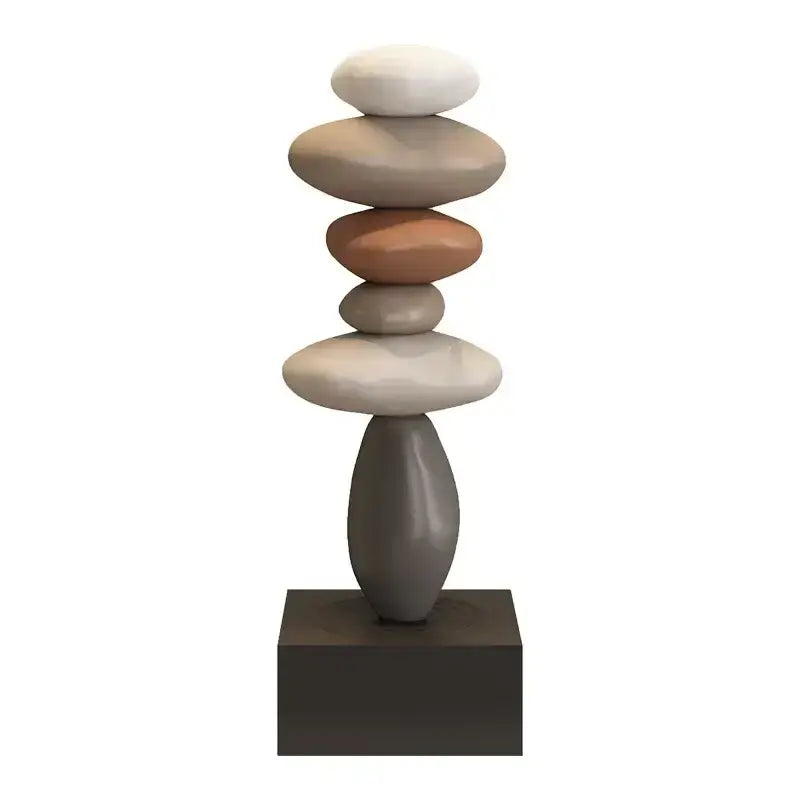 Escultura de Pedra Ricaly em Estilo Moderno Resina Ecológica Compre