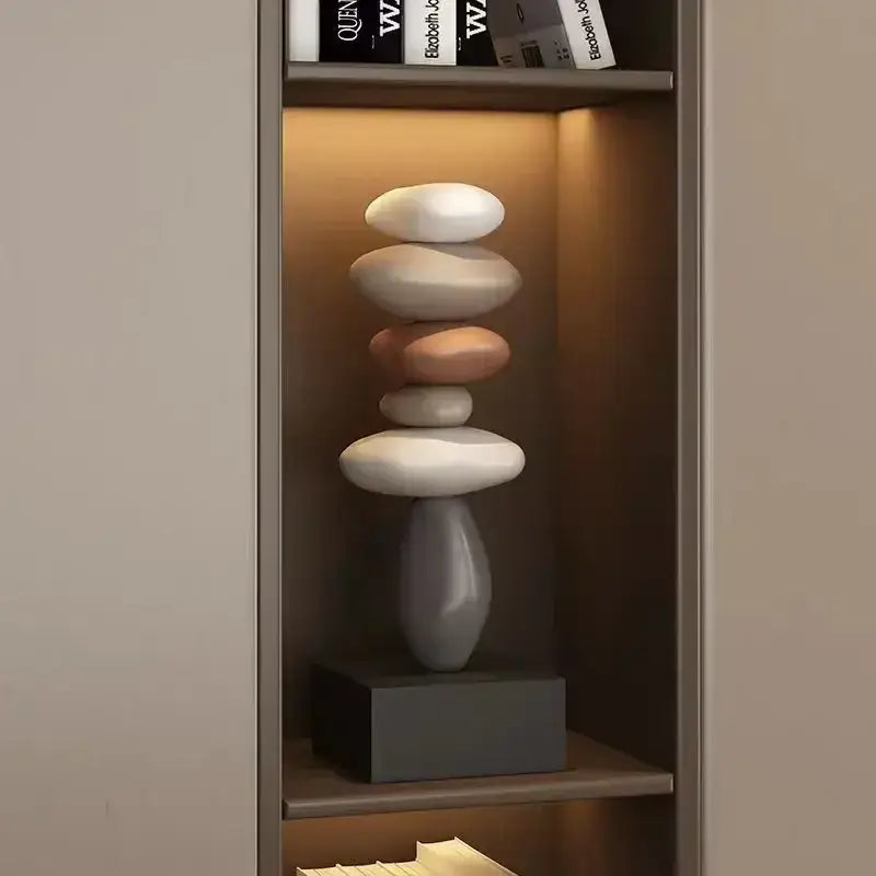 Escultura de Pedra Ricaly em Estilo Moderno Resina Ecológica Compre