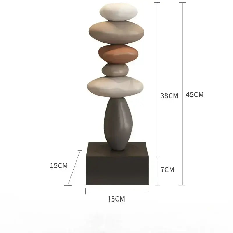 Escultura de Pedra Ricaly em Estilo Moderno Resina Ecológica Compre
