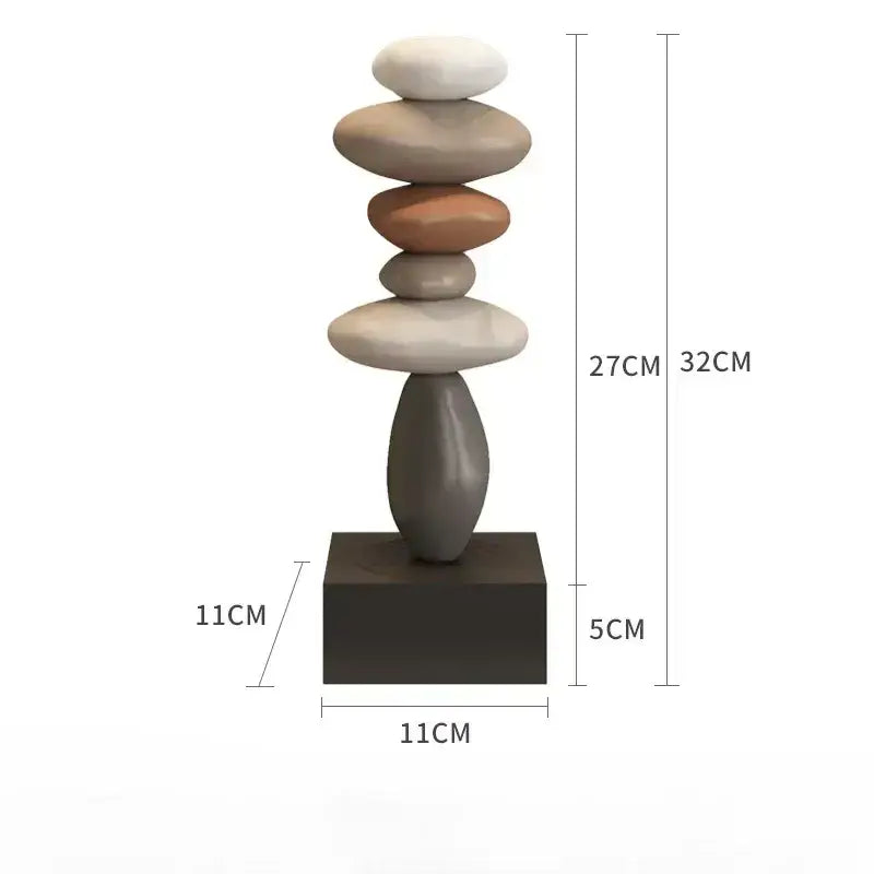 Escultura de Pedra Ricaly em Estilo Moderno Resina Ecológica Compre