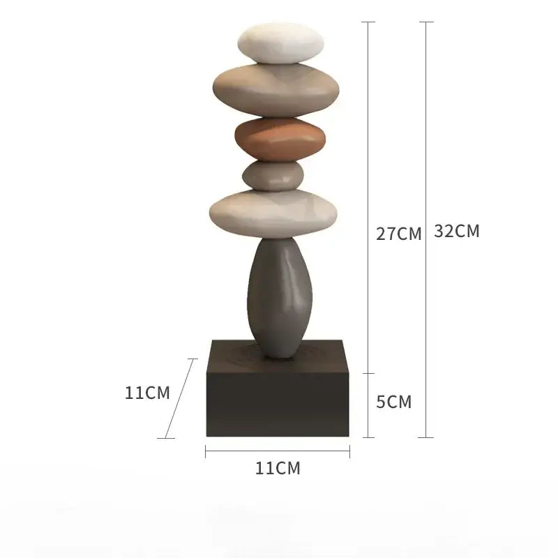 Escultura de Pedra Ricaly em Estilo Moderno Resina Ecológica Compre