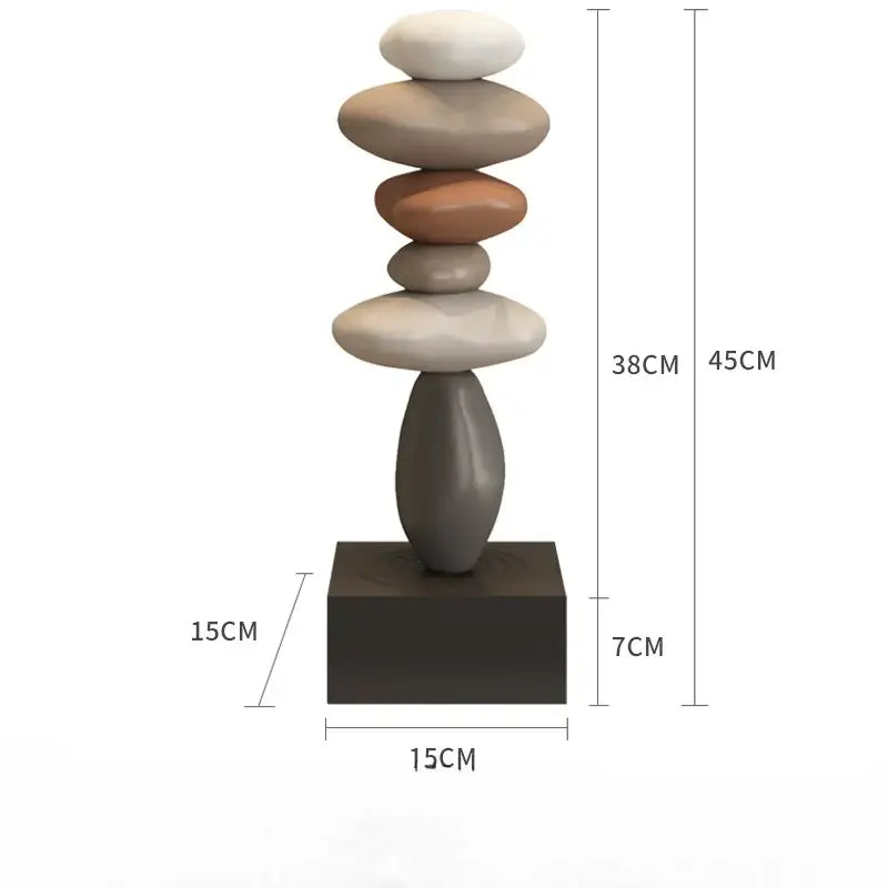 Escultura de Pedra Ricaly em Estilo Moderno Resina Ecológica Compre