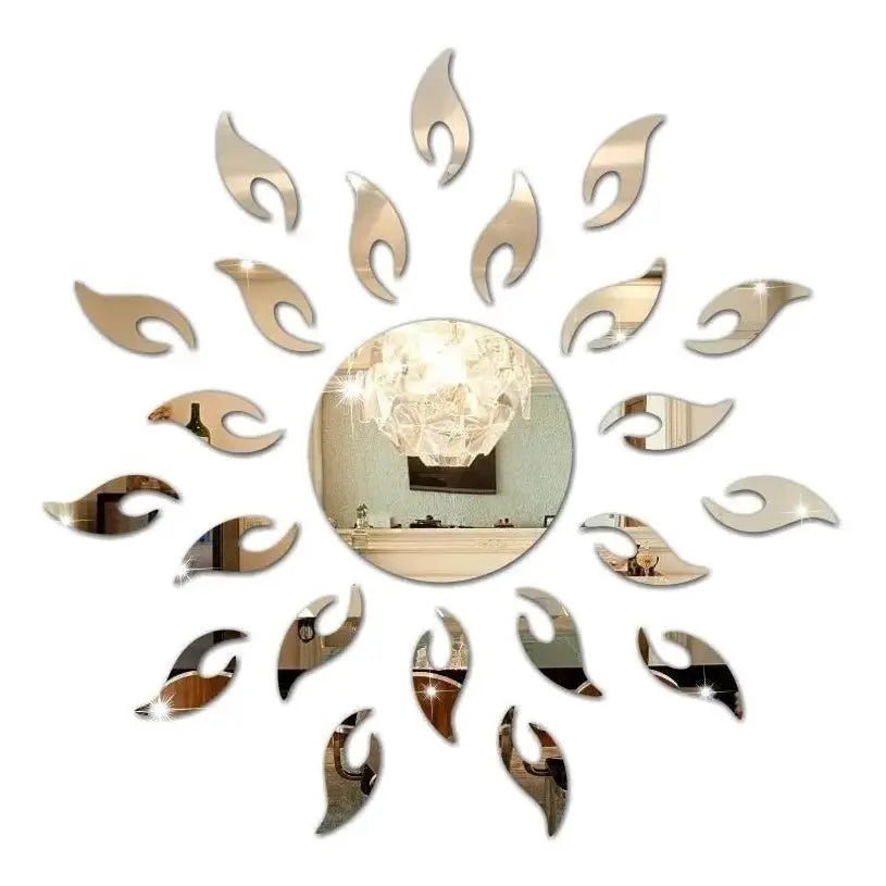 Espelho Decorativo Acrílico Sol Prata 60cm – Leve e Seguro | Ricaly Mais Vendidos Compre