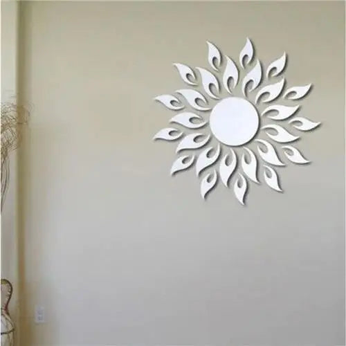 Espelho Decorativo Acrílico Sol Prata 60cm – Leve e Seguro | Ricaly Mais Vendidos Compre