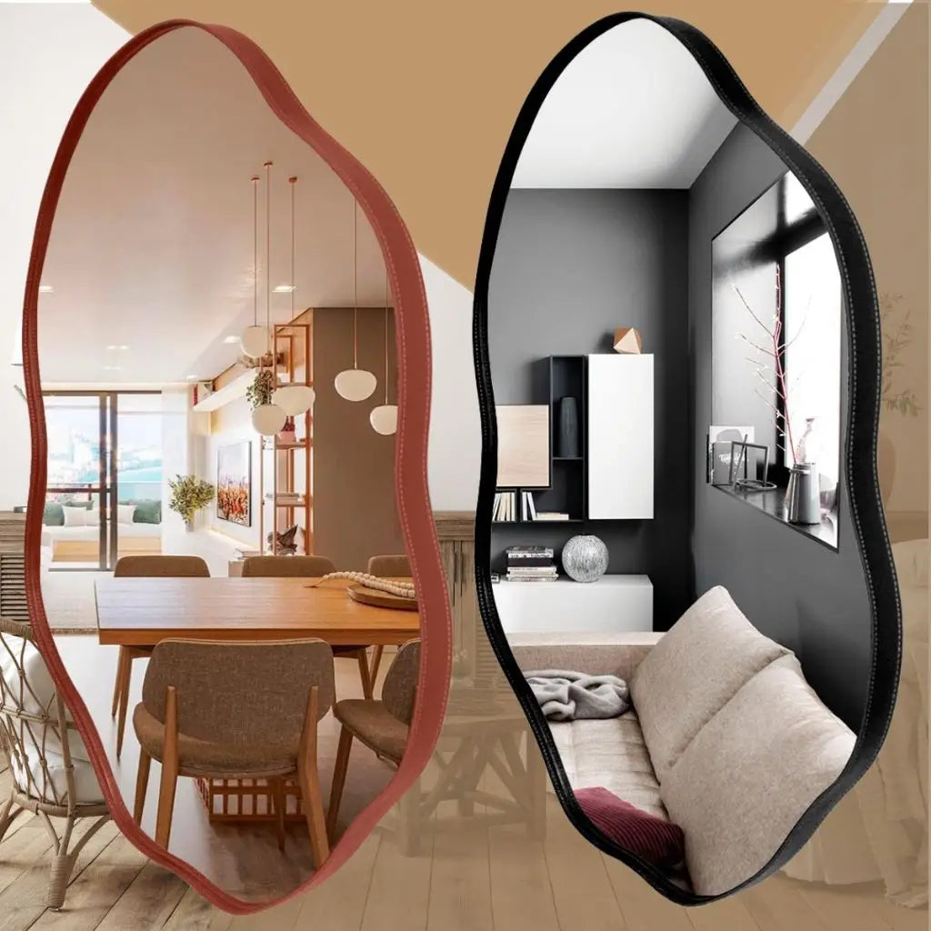 Espelho Decorativo Orgânico 70x50cm – Sofisticação e Reflexo | Ricaly Decoração Compre