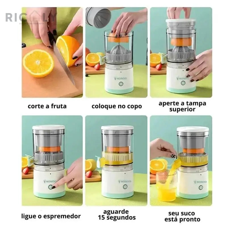 Espremedor de Laranja Elétrico Ricaly: Prático, Rápido e Delicioso!