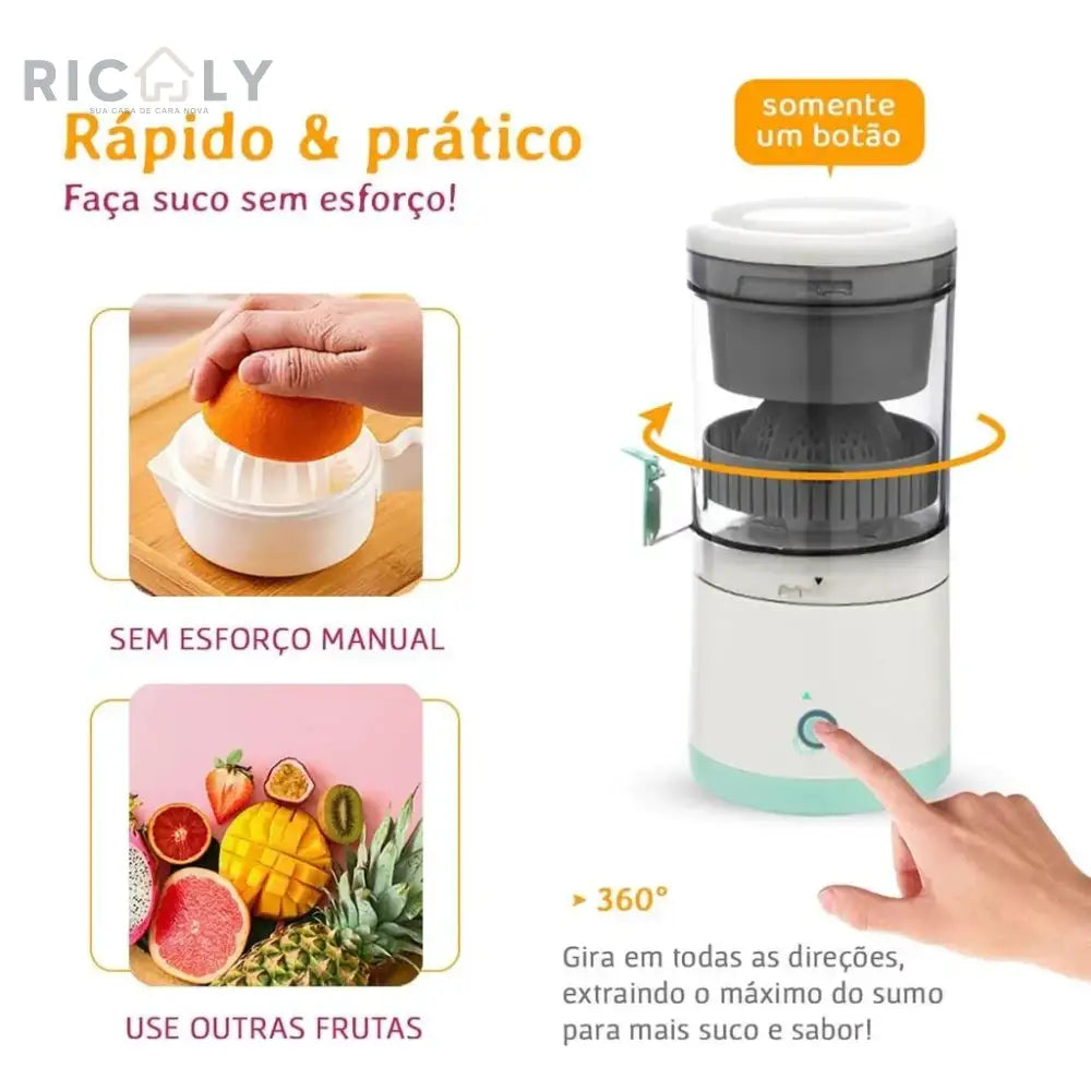 Espremedor de Laranja Elétrico Ricaly: Prático, Rápido e Delicioso!