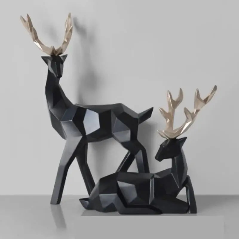 Estátua Cervo Geométrica em Resina para Decoração Elegante Compre agora Ricaly