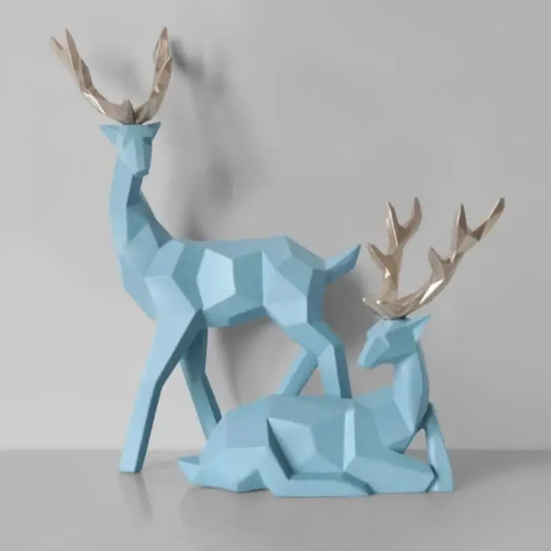 Estátua Cervo Geométrica em Resina para Decoração Elegante Compre agora Ricaly
