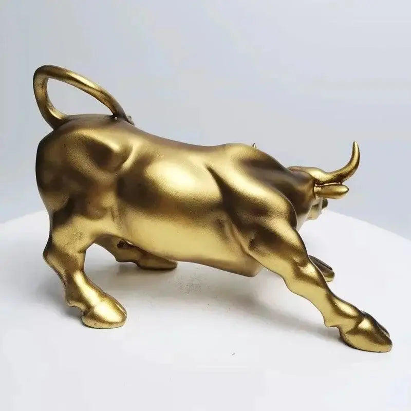 Estátua Touro Dourado para Decoração e Estilo Wall Street Compre agora Ricaly