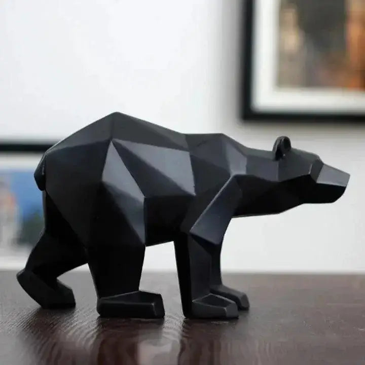Ursos Polares Geométricos em Resina Moderna com Design Exclusivo Compre agora Ricaly