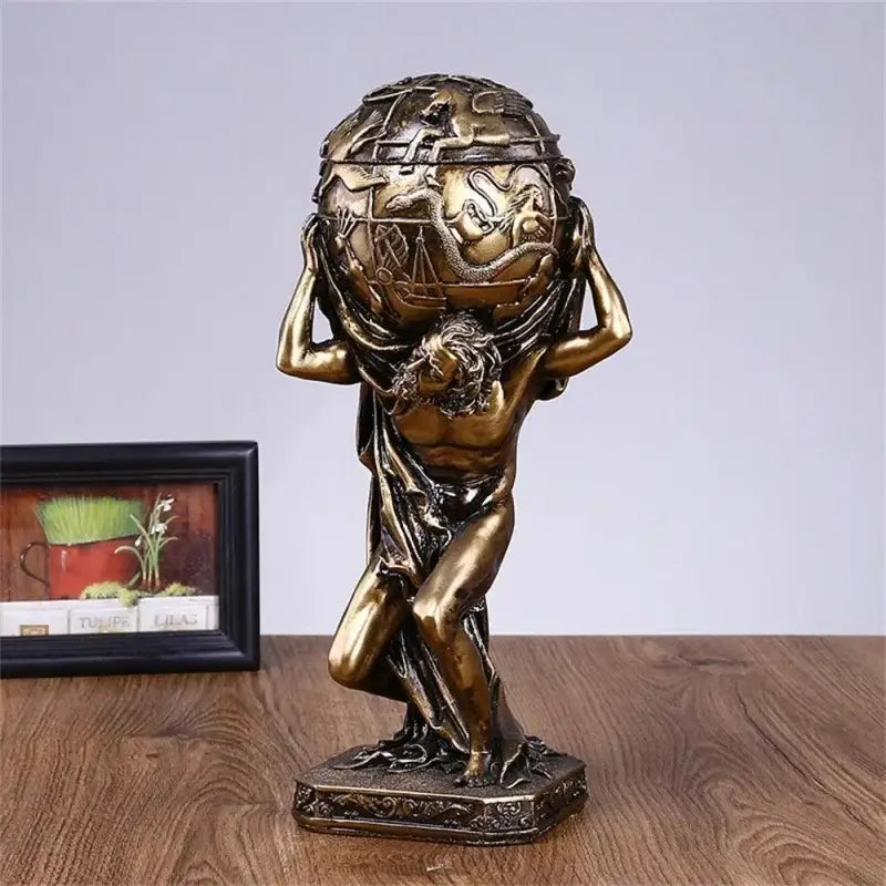 Estátuas de Atlas Grego Mitológico em Decoração Vintage Alta Qualidade Compre agora Ricaly