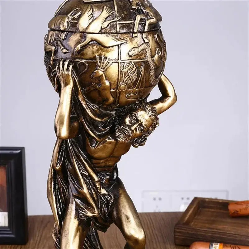 Estátuas de Atlas Grego Mitológico em Decoração Vintage Alta Qualidade Compre agora Ricaly