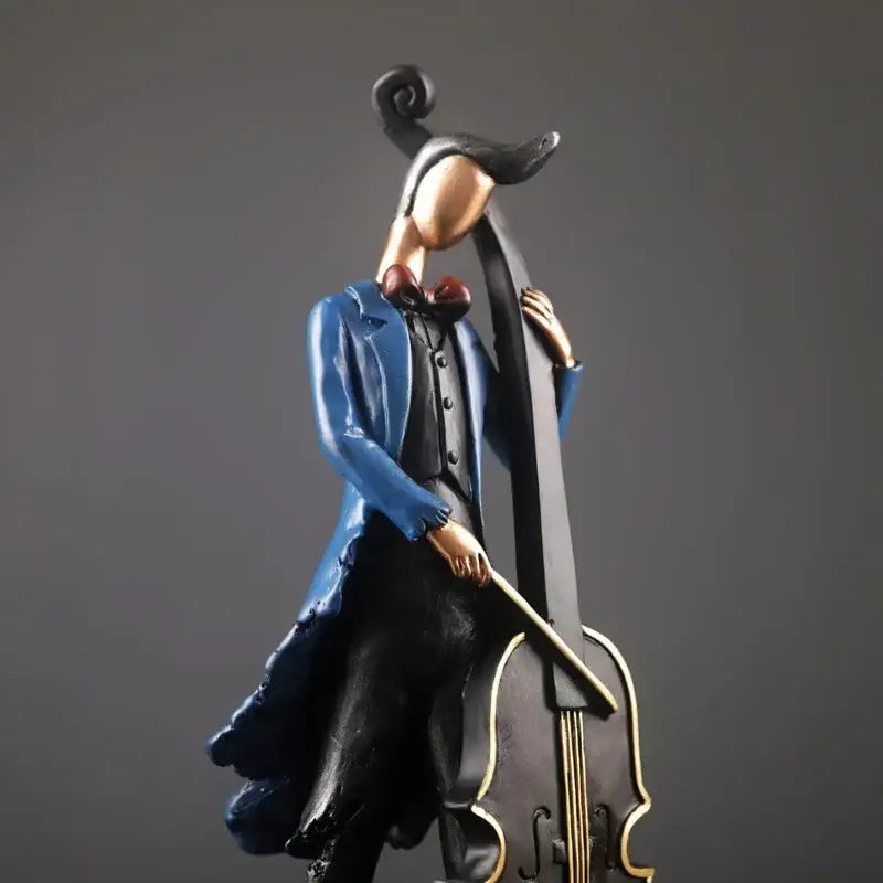 Figurinas Musicais Abstratas em Resina Ricaly para Decoração Vintage Compre