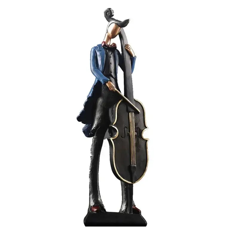 Figurinas Musicais Abstratas em Resina Ricaly para Decoração Vintage Compre