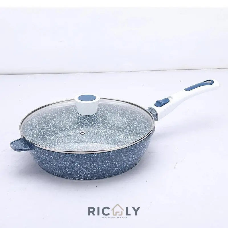 Frigideira de Cerâmica Antiaderente Ricaly Azul 28 cm