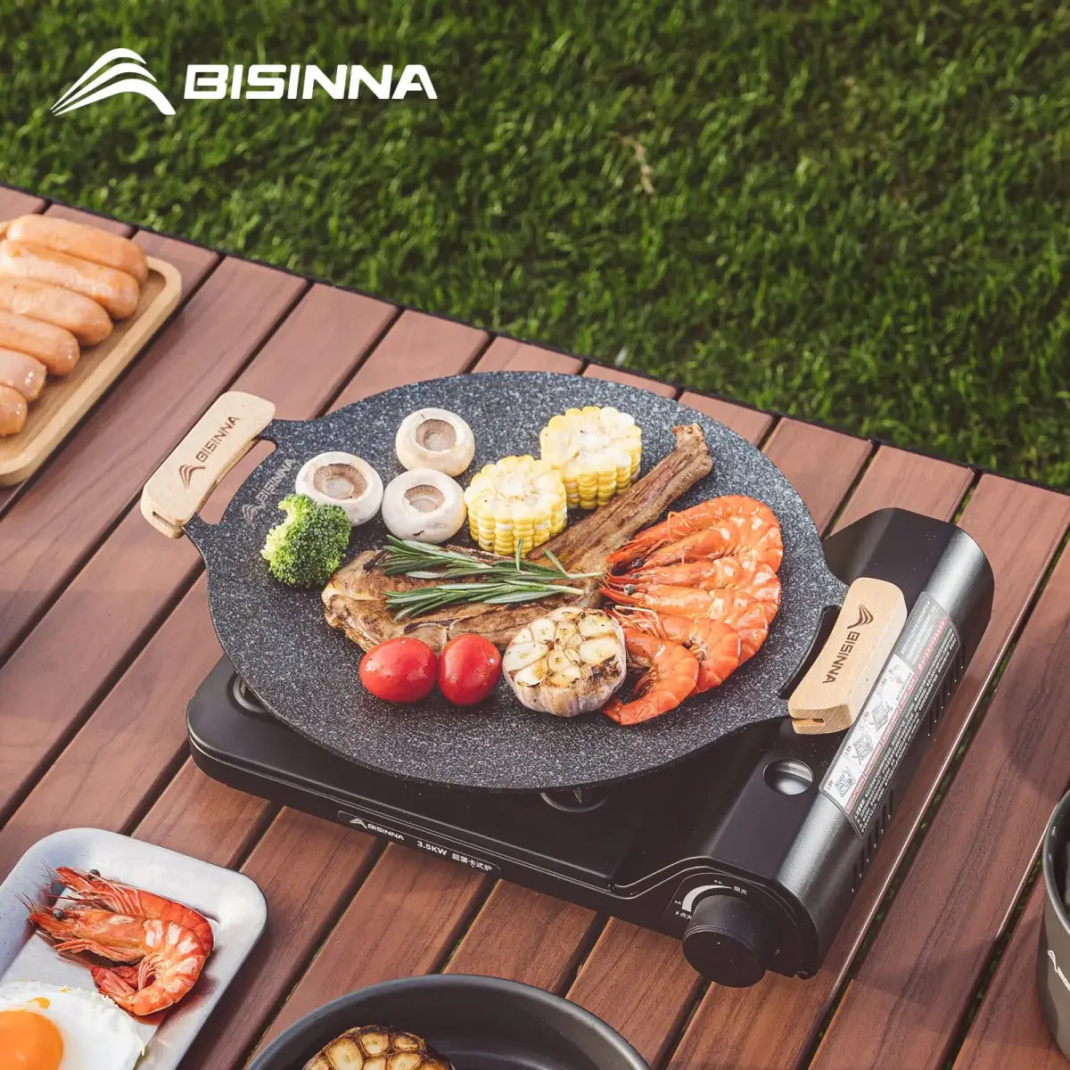Grelhar Antiaderente 30cm para Churrasco em Acampamento Compre agora Ricaly