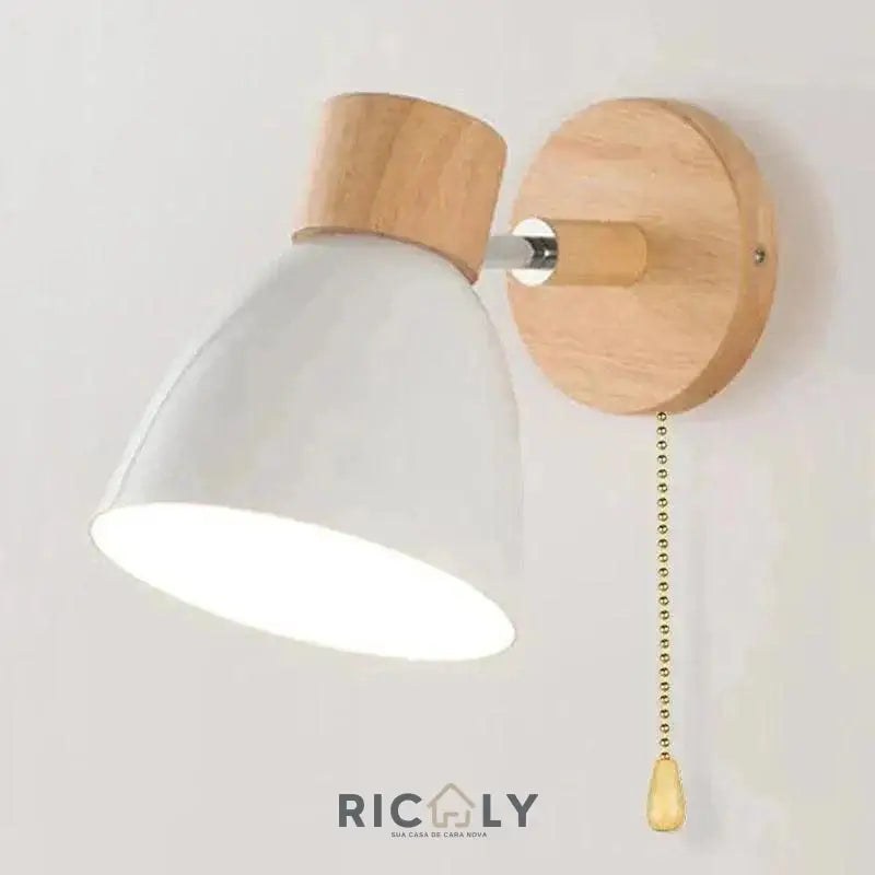 Iluminação Elegante: Arandela Articulada de Parede Interna Ricaly – Design Inovador em Madeira