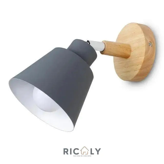 Iluminação Elegante: Arandela Articulada Escandinava Ricaly - Design Inovador para Ambientes Sofisticados - Iluminação - Arandela de Parede Cinza - 20331743 - grey - no - bulb