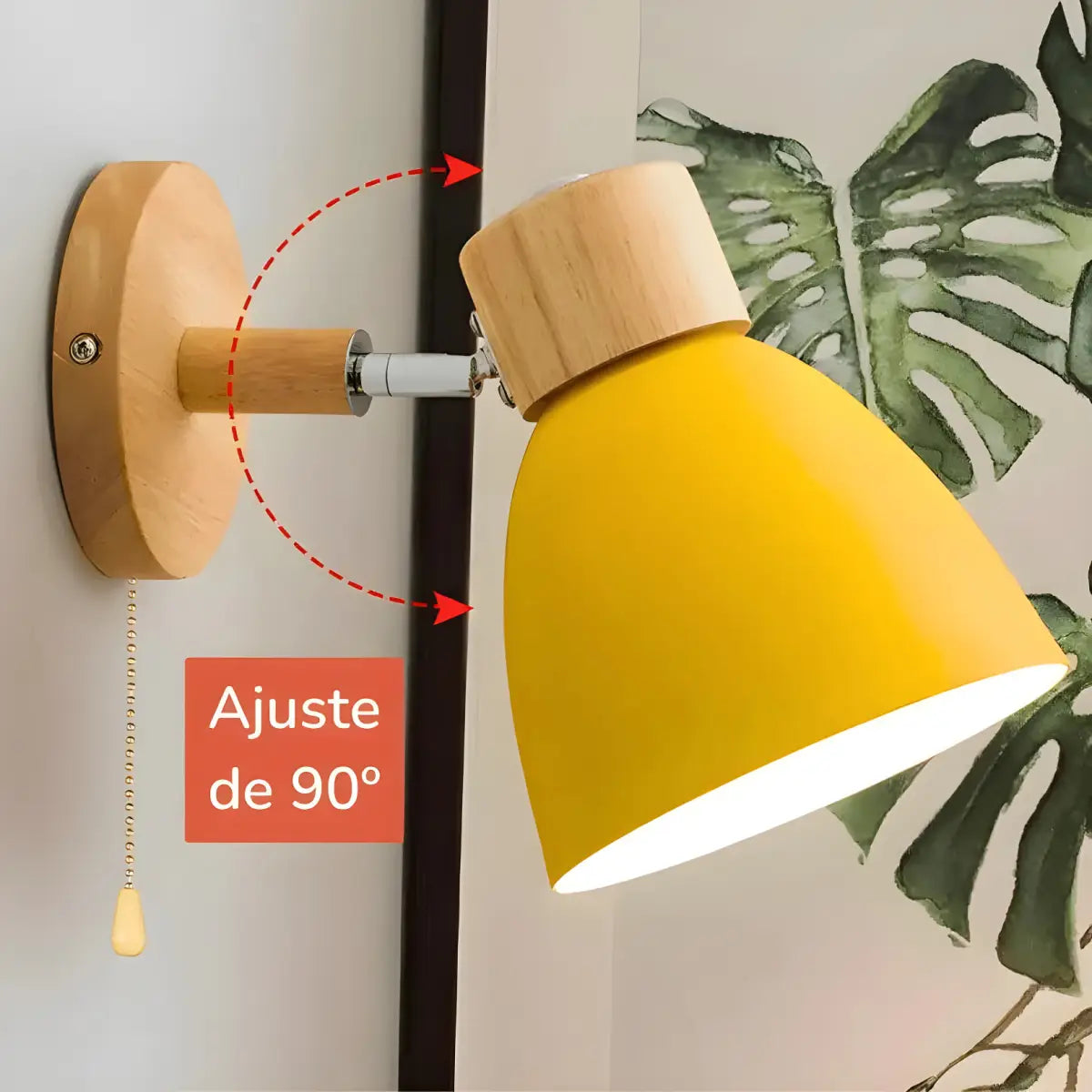 Arandela Articulada Ricaly para Parede Interna amarelo ajustável parede Iluminação Compre