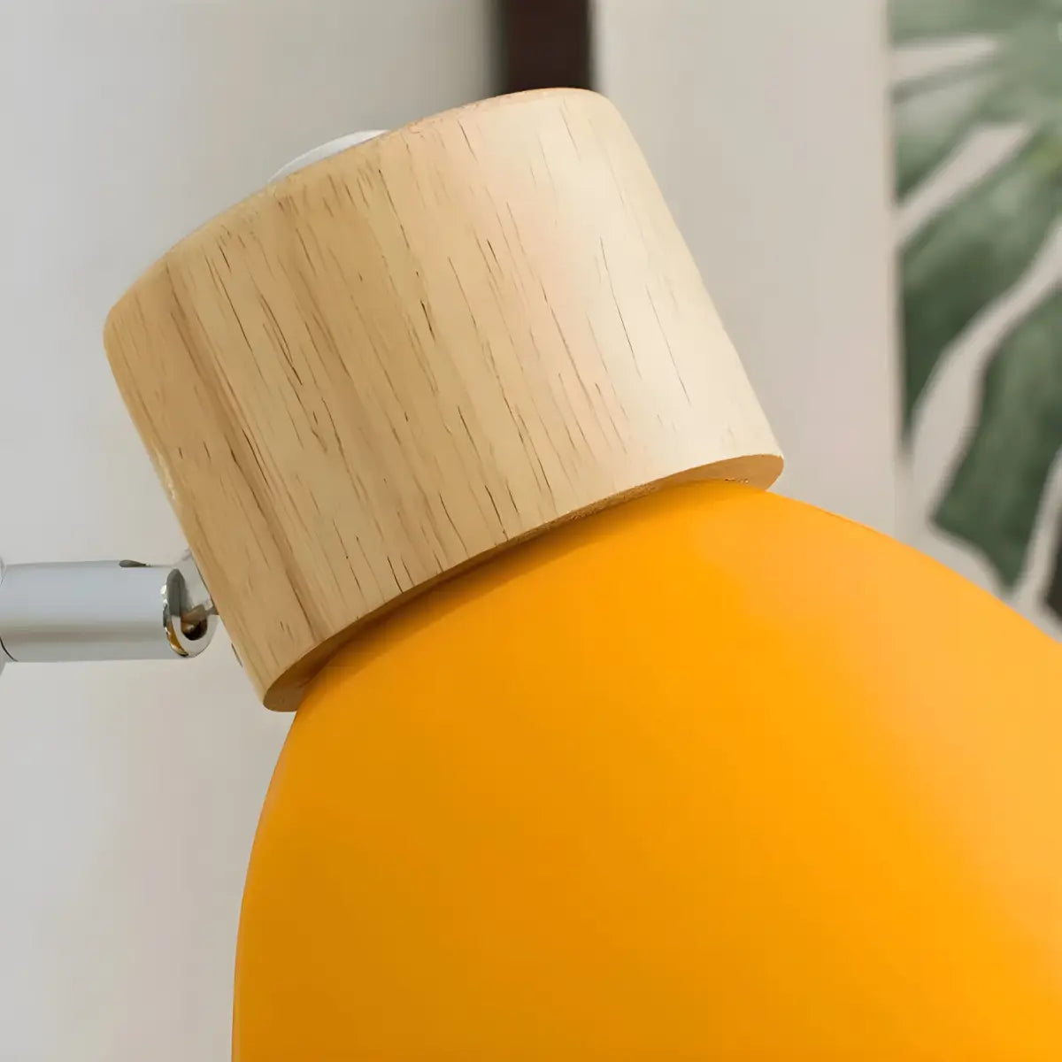 Arandela Articulada Ricaly para Parede Interna amarelo lâmpada de madeira Iluminação Compre