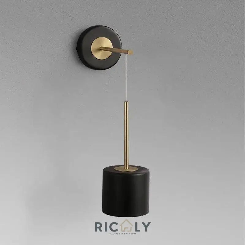 Iluminação Elegante: Arandela Circular Suspensa Ricaly em Acrílico – Modernidade e Sofisticação para Seu Quarto - Iluminação