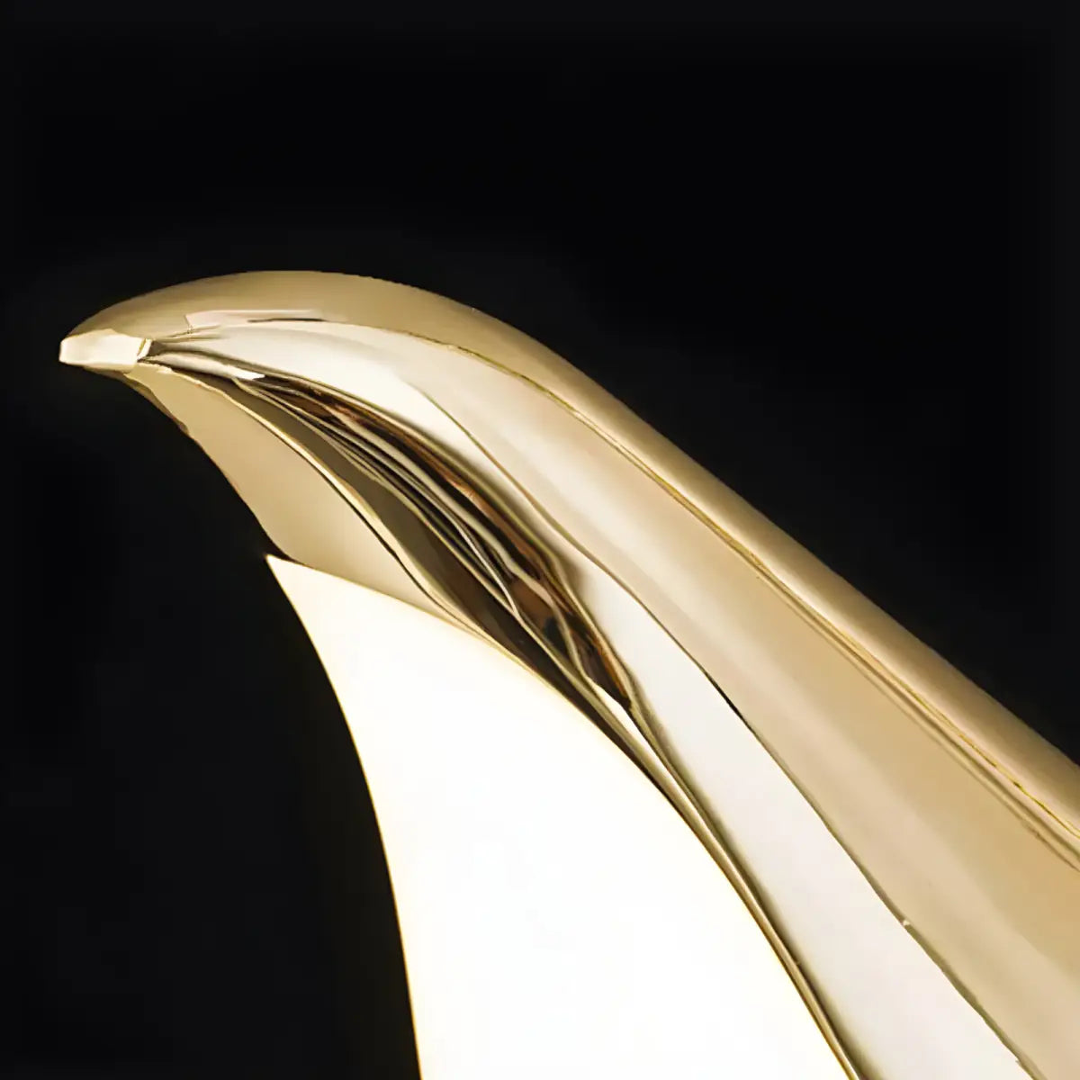 Arandela Dourada Pássaro Moderna para Parede dourado curvo metálico Iluminação Compre
