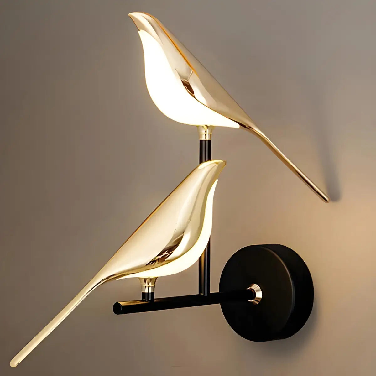 Arandela Dourada Pássaro Moderna para Parede ouro em forma de pássaro parede Iluminação Compre