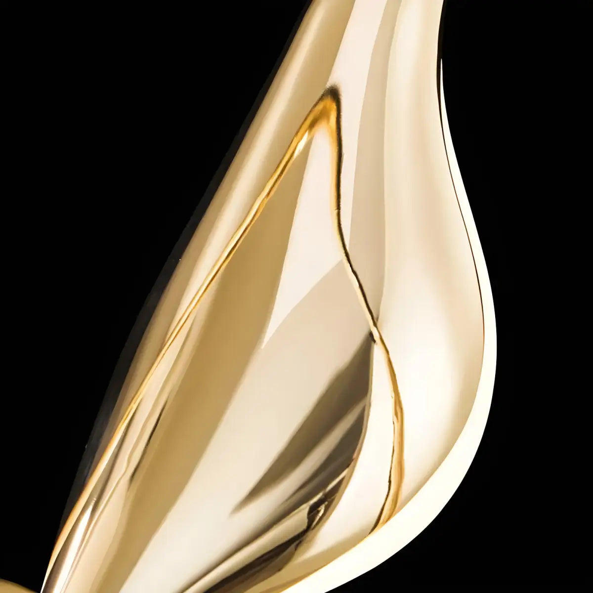 Arandela Dourada Pássaro Moderna para Parede brilhante dourado abstrato Iluminação Compre