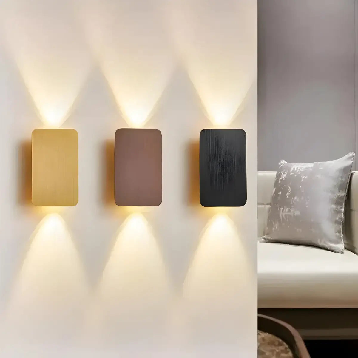 Arandela Externa Wooden Ricaly para Iluminação Elegante moderno parede arandelas Compre