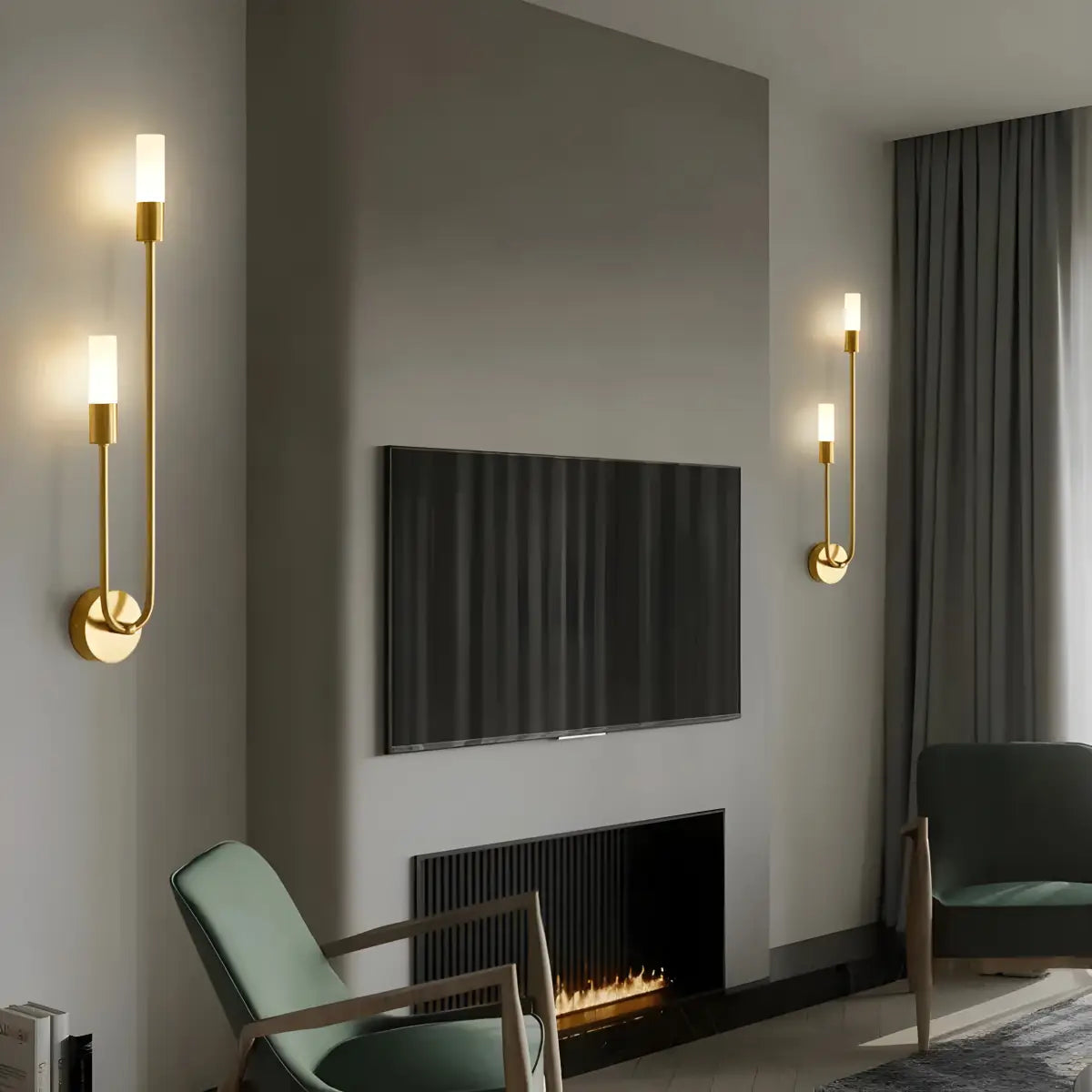 Iluminação Sofisticada com Arandela Parede Verona Ricaly moderno ouro parede Compre