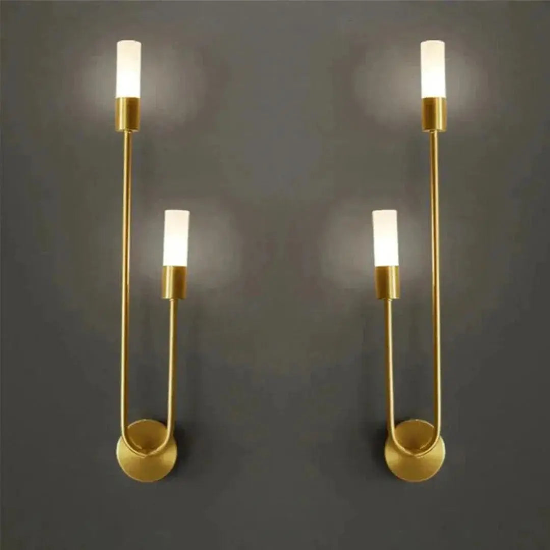 Iluminação Sofisticada com Arandela Parede Verona Ricaly dourado parede arandelas Compre