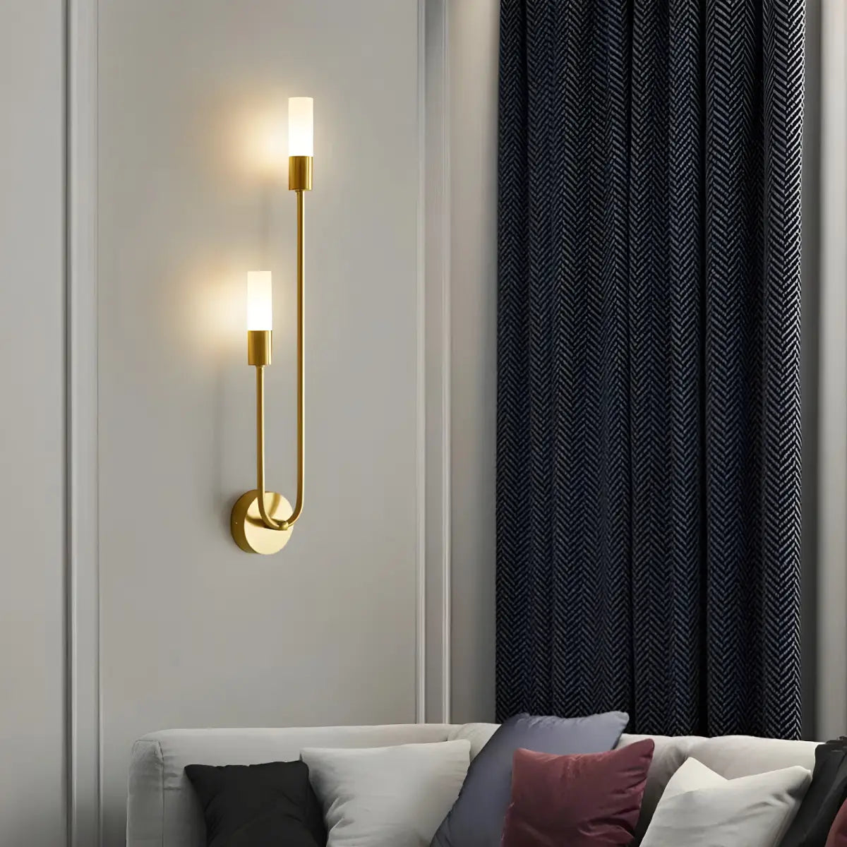 Iluminação Sofisticada com Arandela Parede Verona Ricaly dourado parede arandela Compre