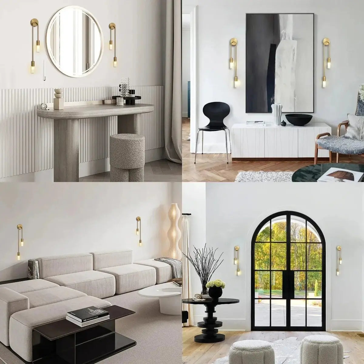 Iluminação Sofisticada com Arandela Parede Verona Ricaly interior design vinhetas Compre