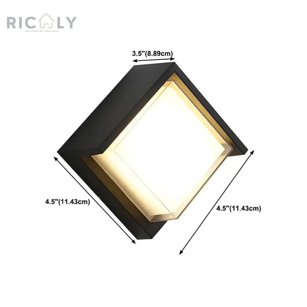 Iluminação Externa Ricaly: Arandela Jardim Premium - Elegância e Inovação para Seu Espaço Verde