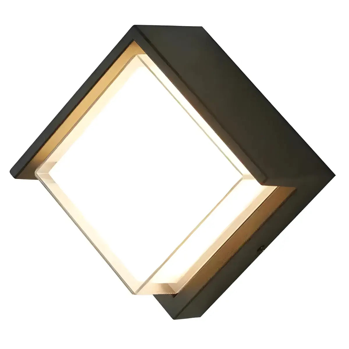 Arandela Externa Jardim Ricaly para Elegância Moderna quadrado iluminado parede Iluminação Compre
