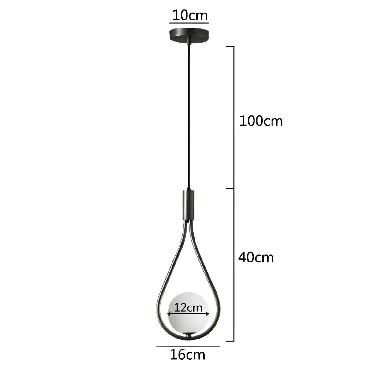 Arandela Lauren Ricaly em Aço Inoxidável Dourado forma de lágrima pingente luz Iluminação Compre