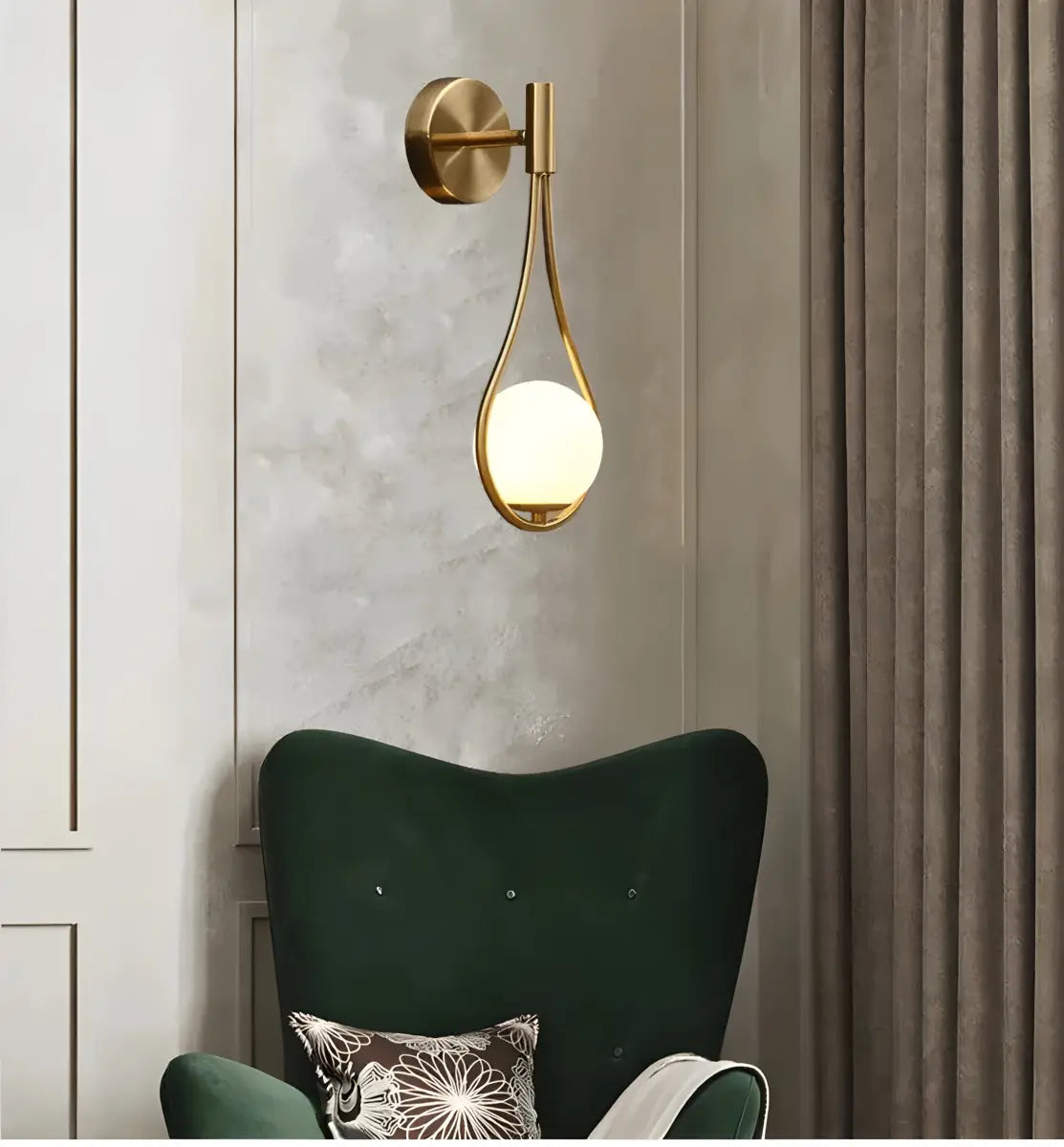 Arandela Lauren Ricaly em Aço Inoxidável Dourado latão parede arandela Iluminação Compre