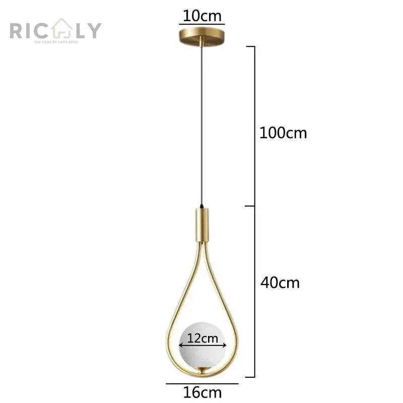 Ilumine Seu Espaço com a Elegância Premium da Arandela Dourada Ricaly - Lauren para Paredes Internas - Iluminação