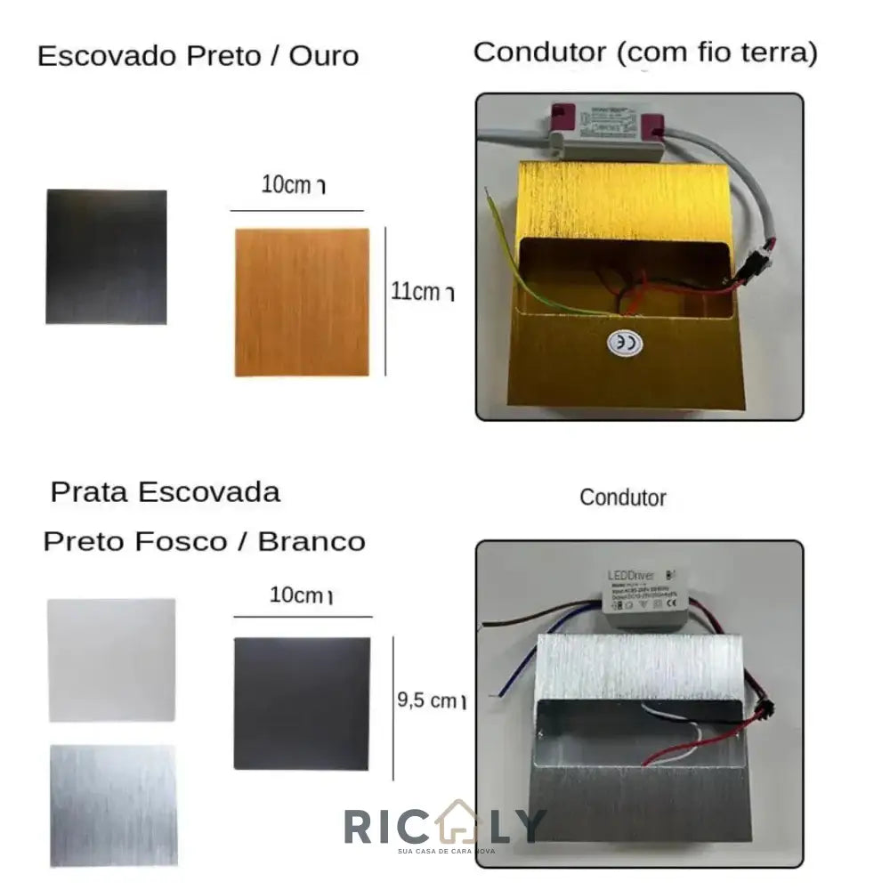 Ilumine Seu Espaço com Estilo: Arandela Externa Ricaly Royal - Elegância e Inovação para Suas Paredes