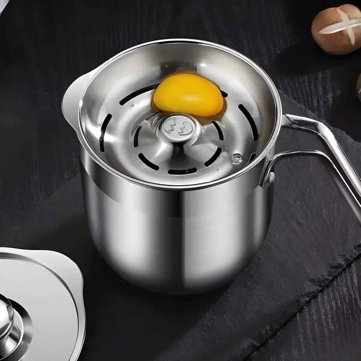Jarra de Inox Ricaly | 1000ml com Separador Premium inoxidável aço ovo Organizadores para Cozinha Compre