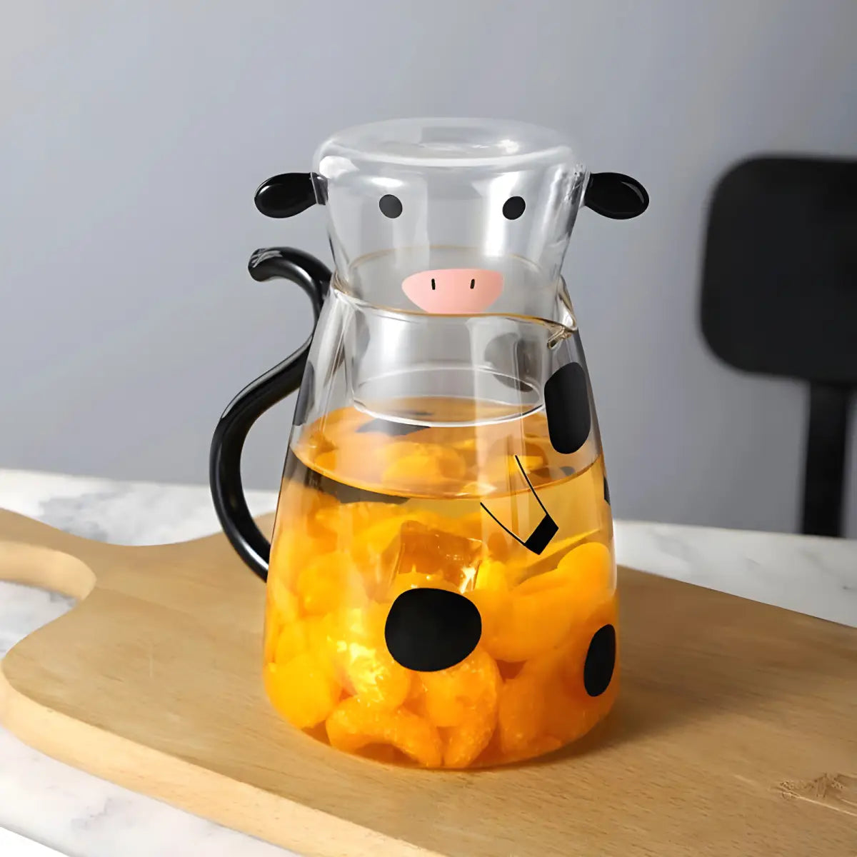 Jarra de Vidro Ricaly | Frete Grátis Acima R$149 com tema vaca vidro lançador Organizadores para Cozinha Compre