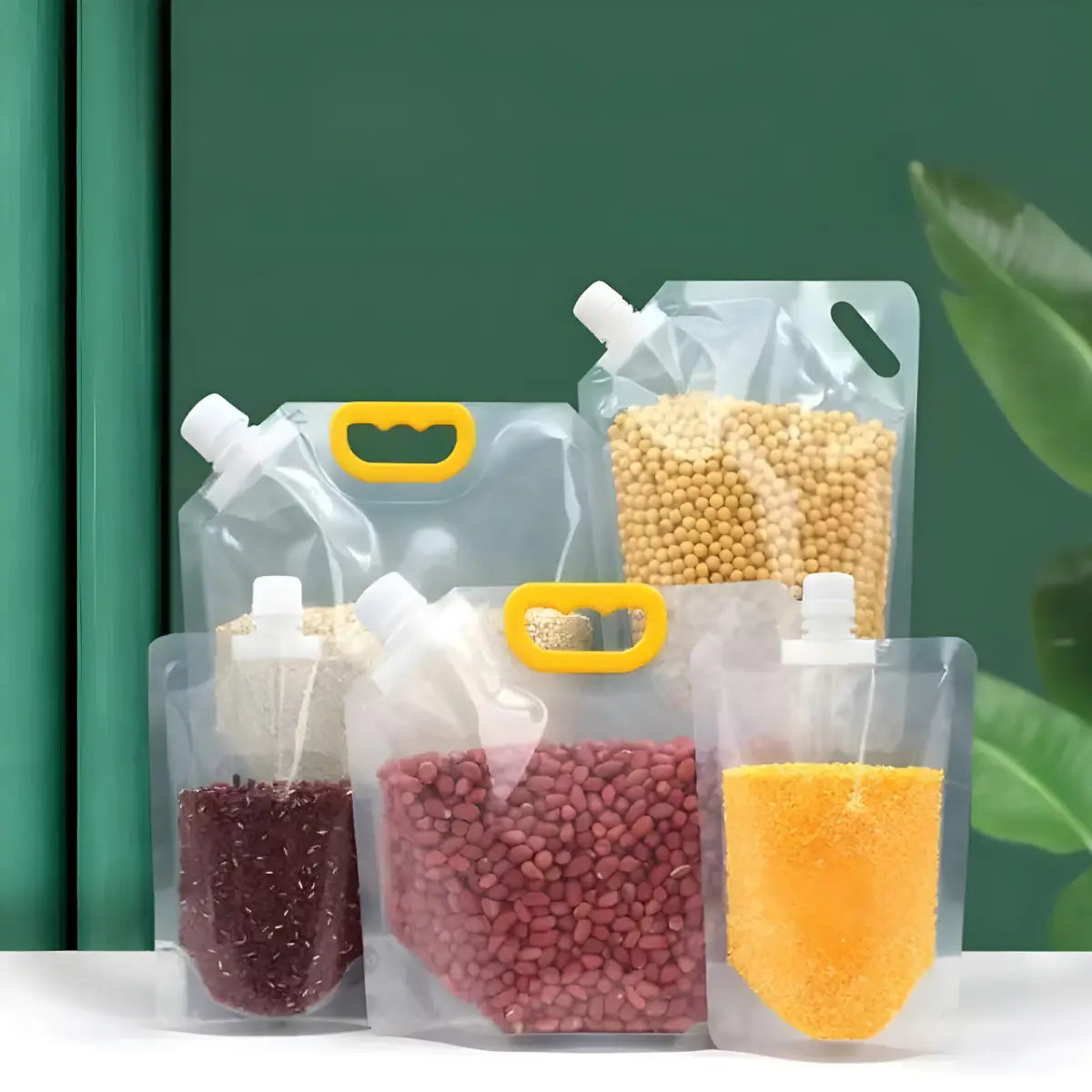 Sacos de Armazenamento Ricaly | Kit 10 Unidades Exclusivas variado grãos claro Organizadores para Cozinha Compre