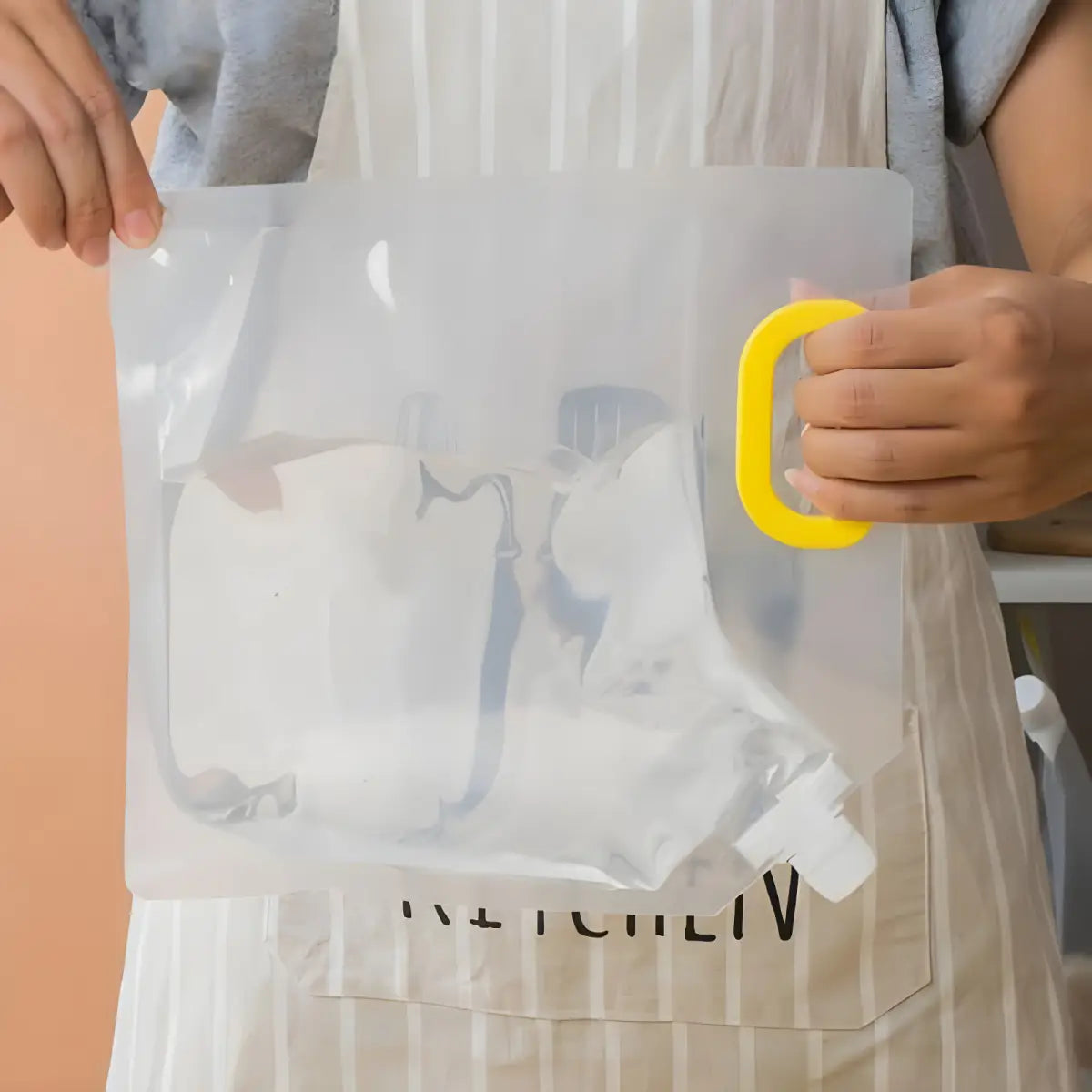 Sacos de Armazenamento Ricaly | Kit 10 Unidades Exclusivas claro plástico bolsa Organizadores para Cozinha Compre