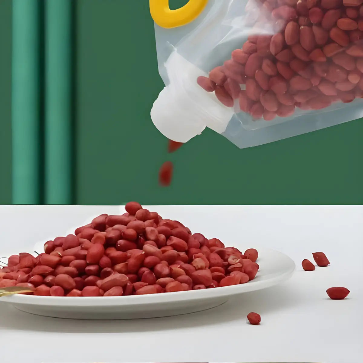 Sacos de Armazenamento Ricaly | Kit 10 Unidades Exclusivas pele vermelha amendoim Organizadores para Cozinha Compre