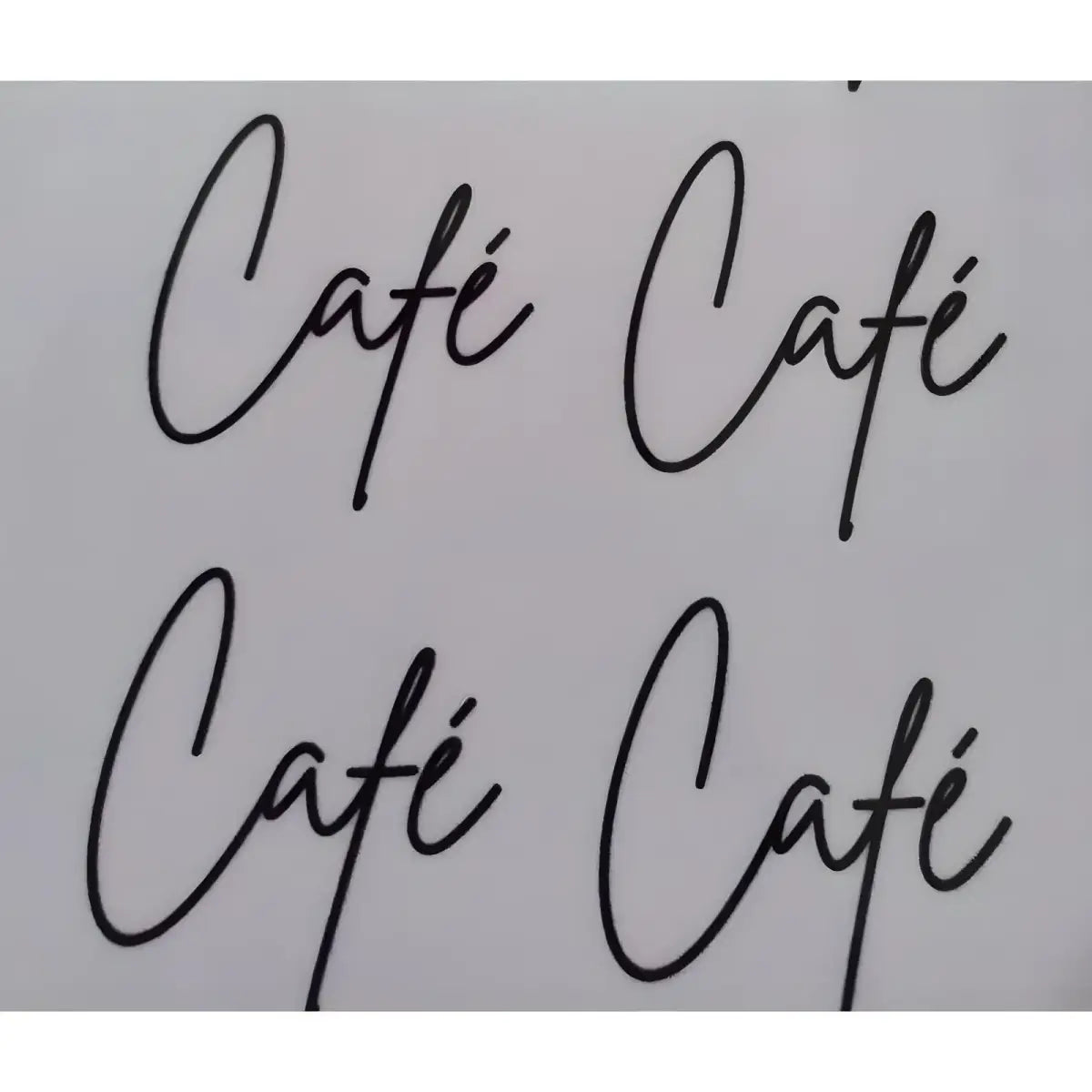 Potes de Vidro Ricaly | 3 Resistentes à Água preto cafeteria palavra Cozinha & Gastronomia Compre