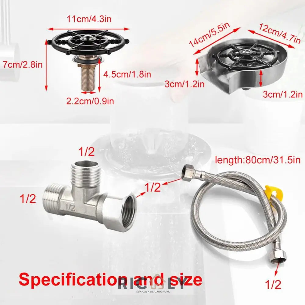 Lava-Copos Automático Ricaly - Glass Rinser de Alta Pressão