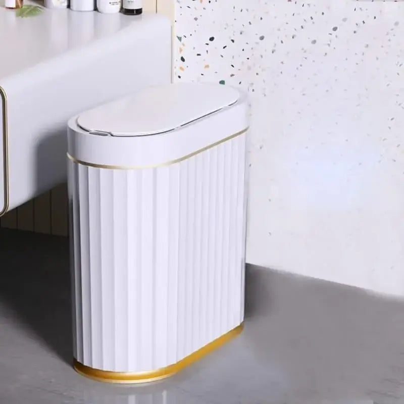 9L Oval Trash Can with Automatic Sensor | Practicality and Style Ricaly GIF